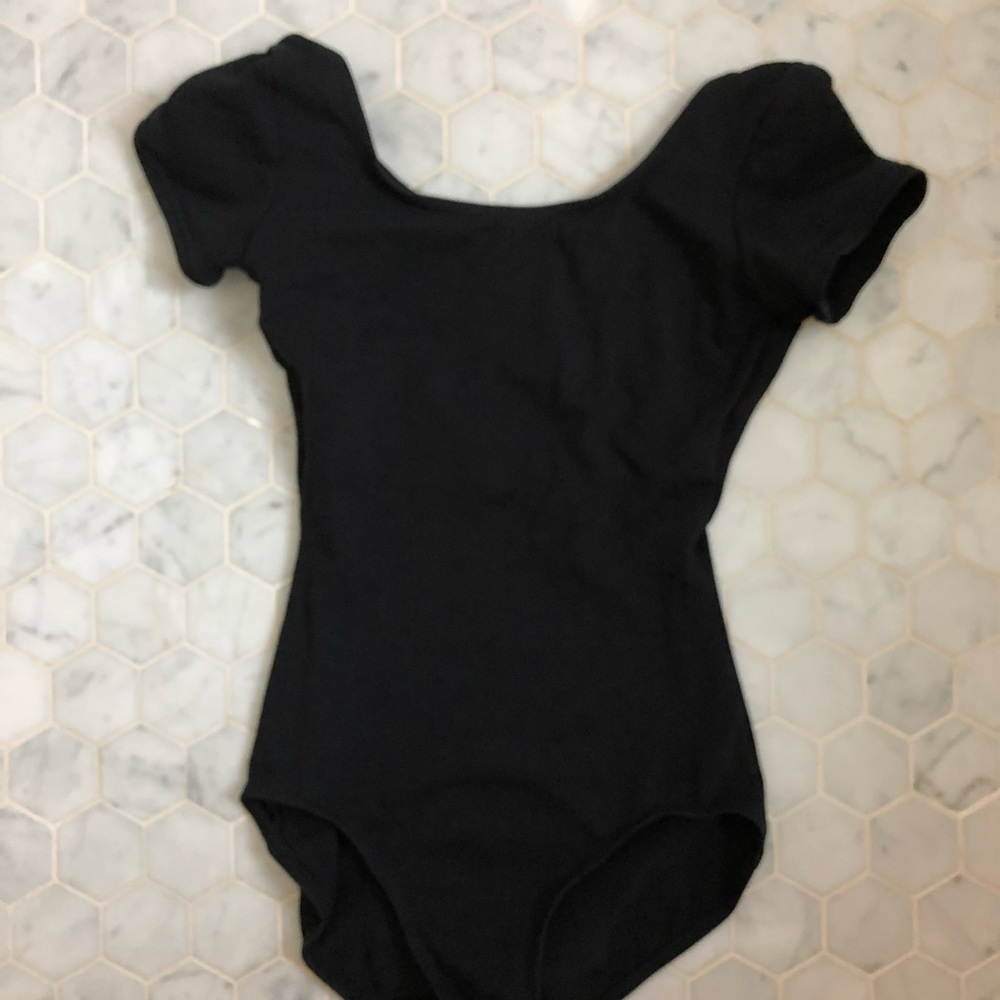 black capezio leotard